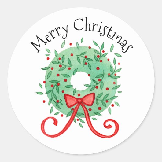 Weihnachtsfeiertag Runder Aufkleber (Vorderseite)