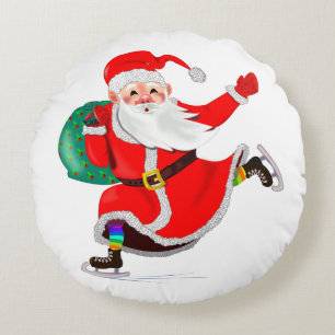 Weihnachtsfeiertag Rundes Kissen