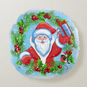 Weihnachtsfeiertag Rundes Kissen