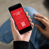 Weihnachtsfeiertag Rustic Buffalo Red Kariert QR C Einladung