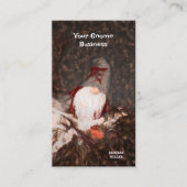 Weihnachtsfeiertag Rustikales Vintages Genom Visitenkarte (Vorderseite)