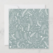 Weihnachtsfeiertag Saisonwohnung Grün Einladung (Rückseite)