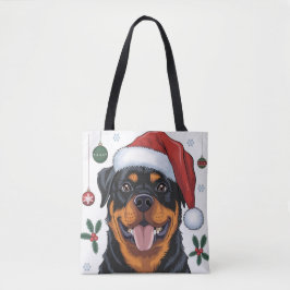 Weihnachtsfeiertag Santa Dog Rottweiler Toag Tasche