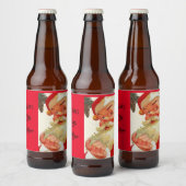 Weihnachtsfeiertag santas kleiner Helfer Homebrew Bierflaschenetikett (Flaschen)