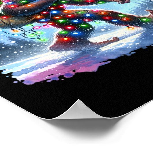 Weihnachtsfeiertag Sasquatch Xmas Poster (Ecke)