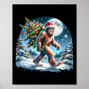 Weihnachtsfeiertag Sasquatch Xmas Poster