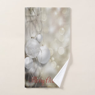 Weihnachtsfeiertag,Schicke Weihnachtsbälle Badhandtuch Set