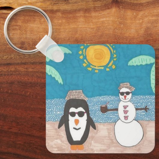 Weihnachtsfeiertag Schlüsselanhänger (Vorderseite)