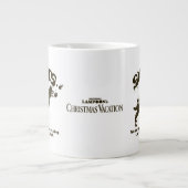 Weihnachtsfeiertag | Schnee Jumbo-Tasse (Vorderseite)