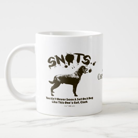 Weihnachtsfeiertag | Schnee Jumbo-Tasse (Links)