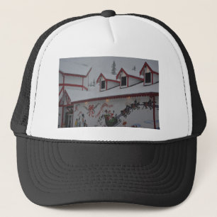 Weihnachtsfeiertag Schnee Schneeflocke Gefroren Ei Truckerkappe