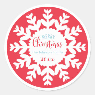 Weihnachtsfeiertag   Schneeflocke   Aufkleber