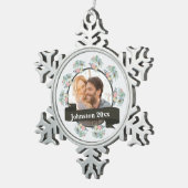 Weihnachtsfeiertag Schneeflocken Zinn-Ornament (Rechts)