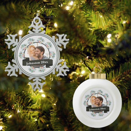 Weihnachtsfeiertag Schneeflocken Zinn-Ornament