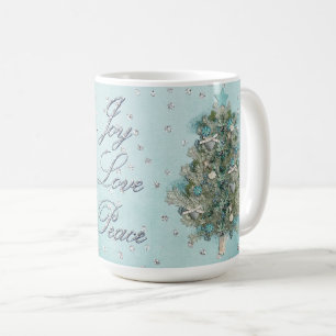 Weihnachtsfeiertag - schöner Weihnachtsbaum Kaffeetasse