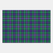 Weihnachtsfeiertag Schottischer Tartan Kariert Ass Geschenkpapier Set (Vorderseite 2)