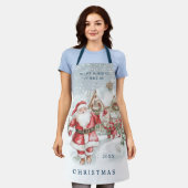 Weihnachtsfeiertag Schürze (Getragen)