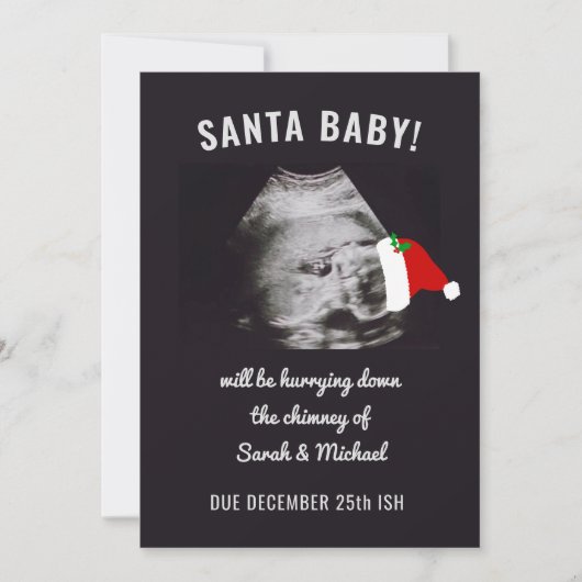 Weihnachtsfeiertag Schwangerschaft Ankündigung Fot (Vorderseite)