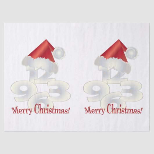 Weihnachtsfeiertag Seidenpapier (Vorderseite)