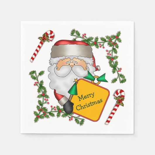 Weihnachtsfeiertag Serviette (Vorderseite)