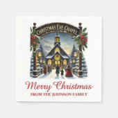 Weihnachtsfeiertag Serviette (Vorderseite)