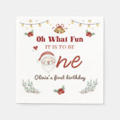 Weihnachtsfeiertag Serviette (Vorderseite)