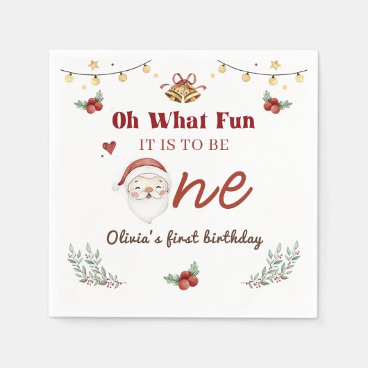 Weihnachtsfeiertag Serviette (Vorderseite)