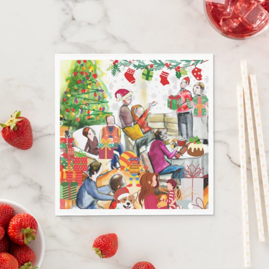 Weihnachtsfeiertag Serviette (Beispiel)