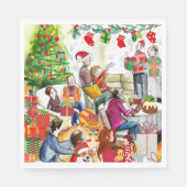 Weihnachtsfeiertag Serviette (Vorderseite)