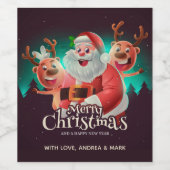 Weihnachtsfeiertag - Set Weinetikett (Einzelnes Label)