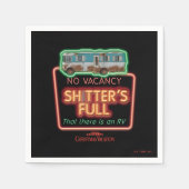 Weihnachtsfeiertag | Sh*tters Neon-Zeichen Serviette (Vorderseite)