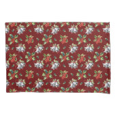 Weihnachtsfeiertag Silberglocken und Holly Kissenbezug (Vorderseite)