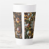 Weihnachtsfeiertag Silver Snowflake Ornamente Milchtasse (Vorderseite)