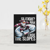 Weihnachtsfeiertag Snowboarden I Ride Karte (Gelbe Blume)