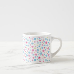 Weihnachtsfeiertag Snowflake Muster Espressotasse