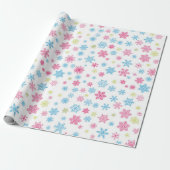 Weihnachtsfeiertag Snowflake Muster Geschenkpapier (Ungerollt)