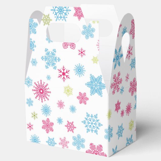 Weihnachtsfeiertag Snowflake Muster Geschenkschachtel (Geöffnet)