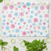 Weihnachtsfeiertag Snowflake Muster Geschirrtuch (Gefaltet)