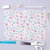 Weihnachtsfeiertag Snowflake Muster Seidenpapier (Handwerk)