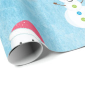 Weihnachtsfeiertag Snowman Pattern Geschenkpapier (Rolleneckpunkt)