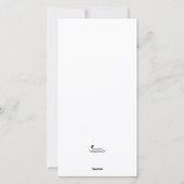 Weihnachtsfeiertag Snowman Tree Fotokarte Feiertagskarte (Rückseite)