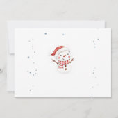 Weihnachtsfeiertag Snowman Zwei Sweet 2. Geburtsta Einladung (Rückseite)