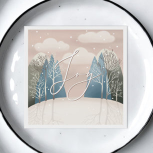 Weihnachtsfeiertag   Snowy Winter Woodland Serviette