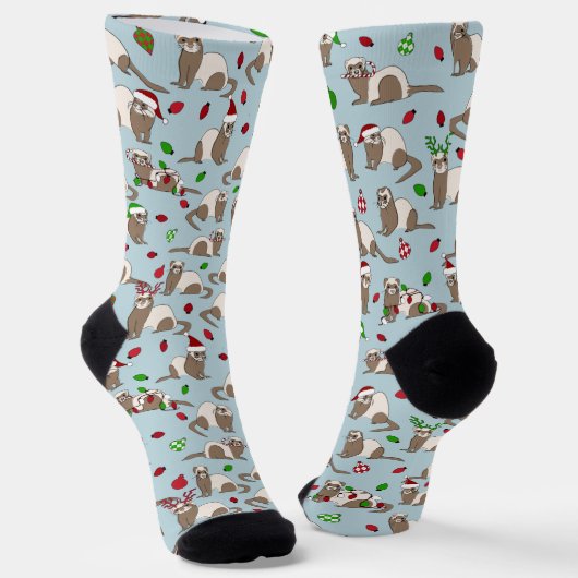 Weihnachtsfeiertag Socken (Gewinkelt)