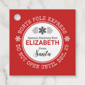 Weihnachtsfeiertag - Sonderausstellung "Santa Nort Geschenkanhänger (Vorderseite)