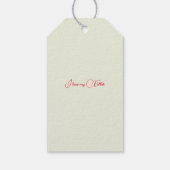 Weihnachtsfeiertag Sonderpräsente Tags Geschenkanhänger (Rückseite)