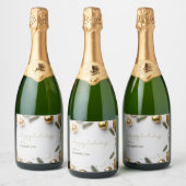Weihnachtsfeiertag Sparkling Weinkarte Schaumweinetikett (Flaschen)