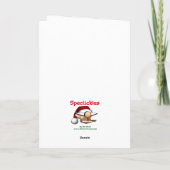 Weihnachtsfeiertag Spaß Grußkarte Feiertagskarte (Rückseite)