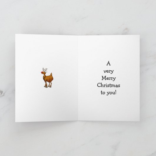 Weihnachtsfeiertag Spaß Grußkarte Feiertagskarte (Innenseite)