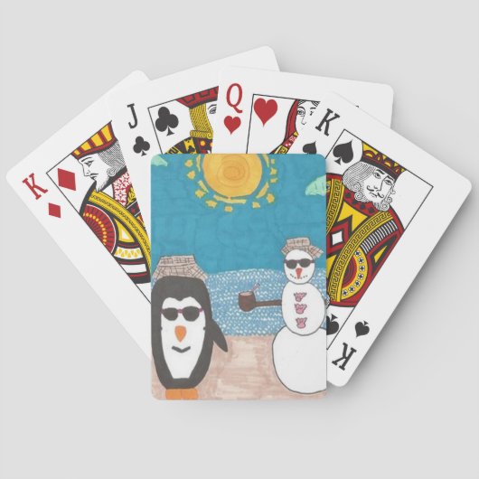 Weihnachtsfeiertag Spielkarten (Rückseite)